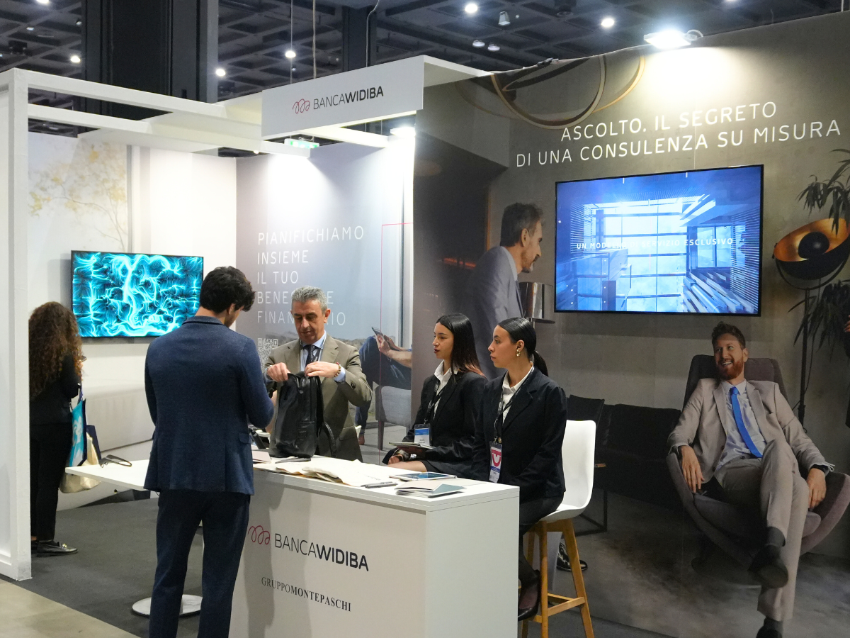 BrainArt e Banca Widiba - l'attività di stand activation al Salone del Risparmio 2025
